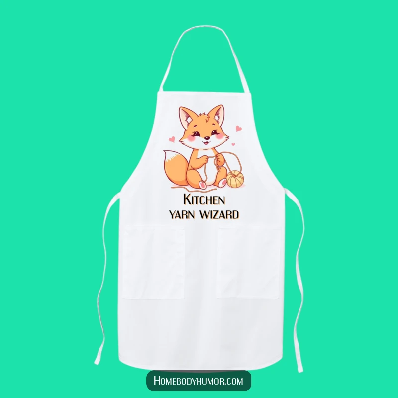Funny Fox Crafter Apron - Keep Clean While Creating with Joy