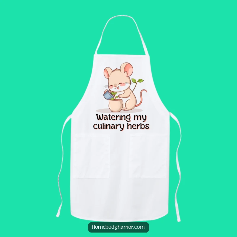 Funny Mouse Gardening Apron: Protect Your Clothes with Whimsical Style