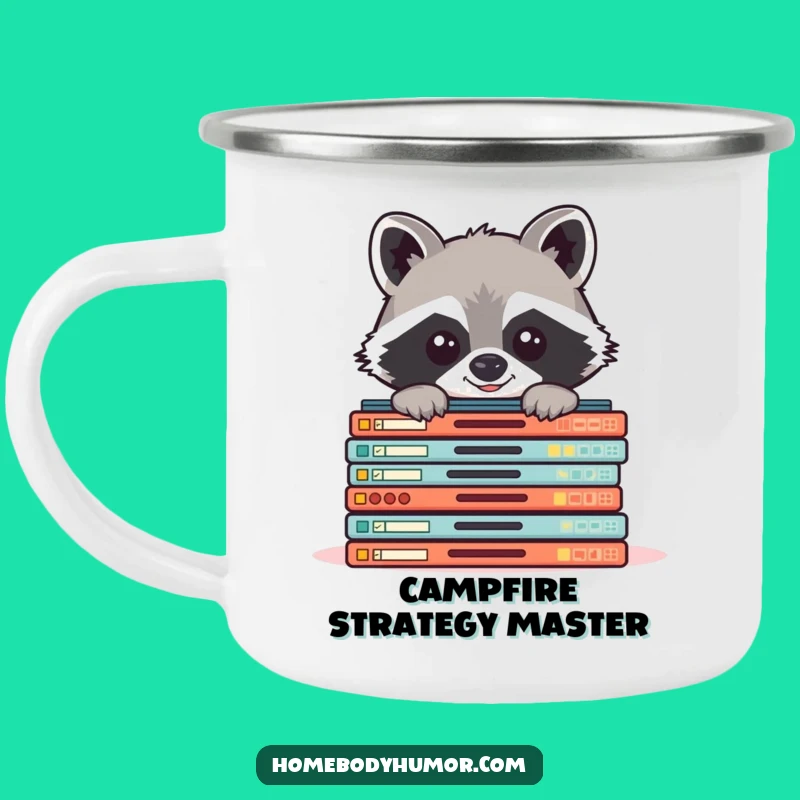 Funny Raccoon Board Game Camping Mug - Adventure Fuel for Gamers