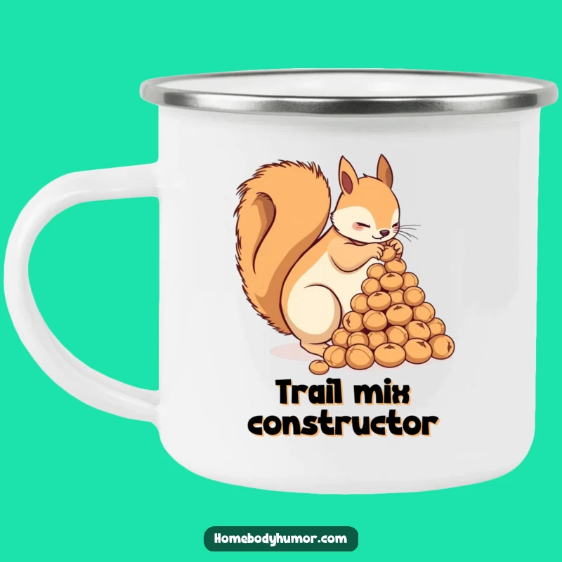 Funny Squirrel Campfire Mug: Nutty Adventures Await!