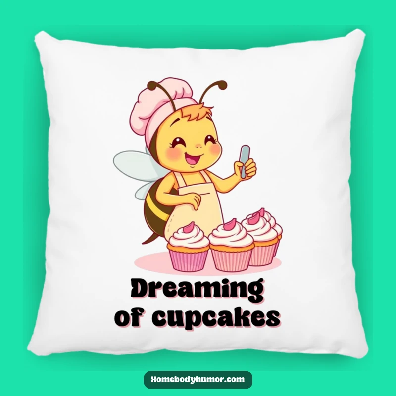 Funny Bee Baking Pillow: Cozy Comfort with a Hilarious Sweet Touch