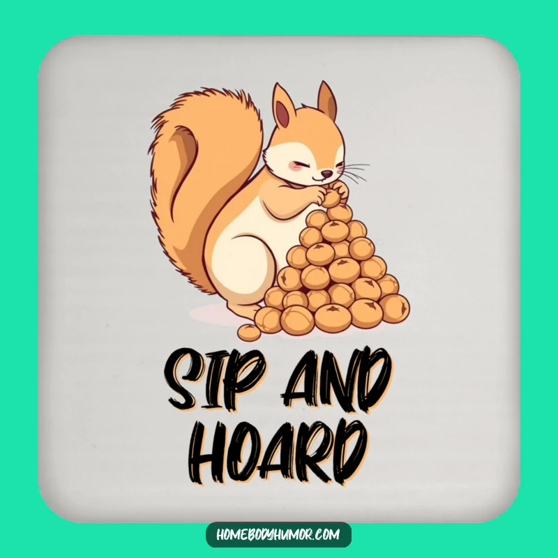Funny Squirrel Coasters: Protect Surfaces with Nutty Humor!
