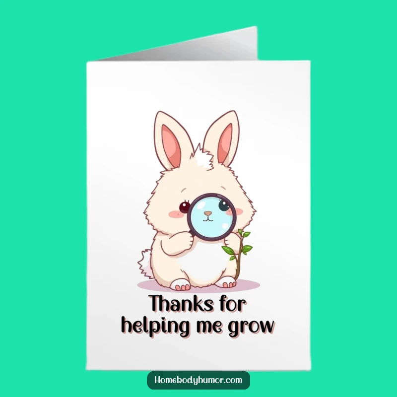 Free Printable Bunny Thank You Card: Little Wonders Downloadable Gift