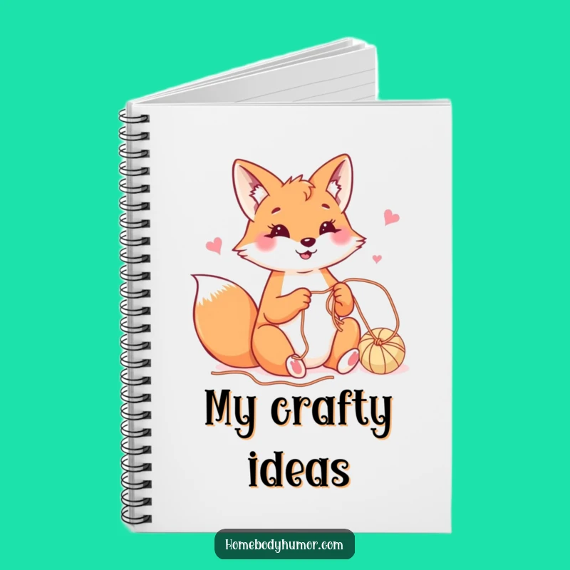 Funny Fox Craft Notebook - Plan Your Projects with Playful Charm