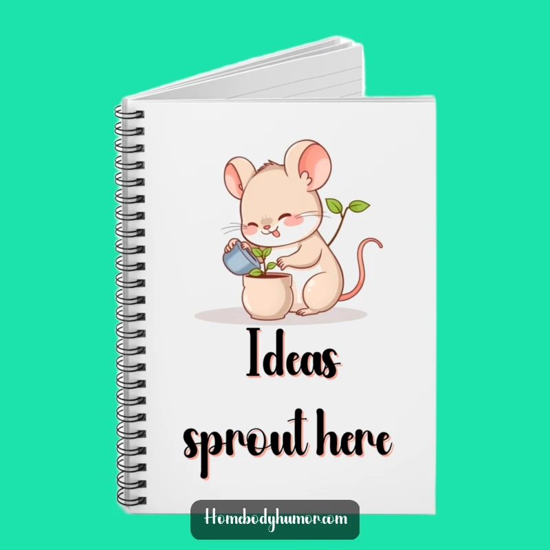 Funny Mouse Plant Notebook: Jot Down Ideas with Cute and Humorous Flair