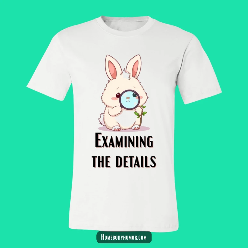 Funny Bunny Plant Explorer T-Shirt: Wear Your Curiosity with Pride!