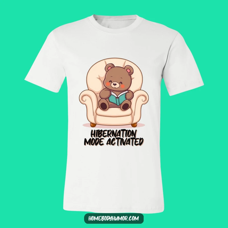 Funny Bear Bookworm Tee: Wear Your Cozy Reading Vibe