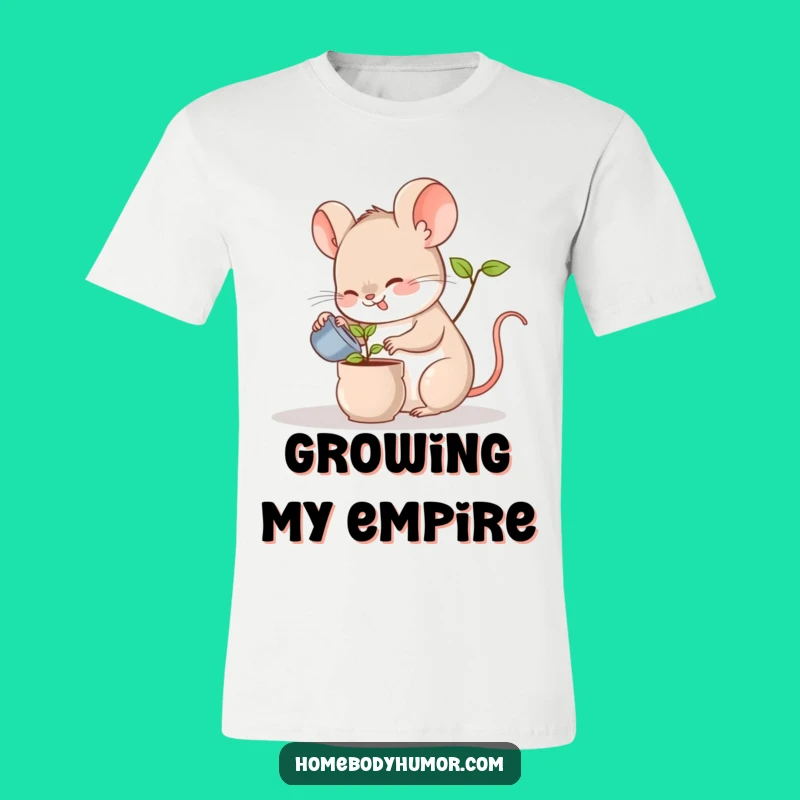 Funny Mouse Plant Shirt: Wearable Art for Happy Gardeners and Cute Animal Fans