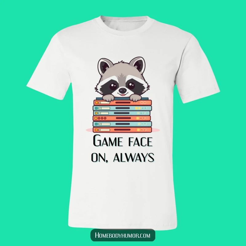 Funny Raccoon Board Game Tee - Hilarious Shirt for Game Lovers